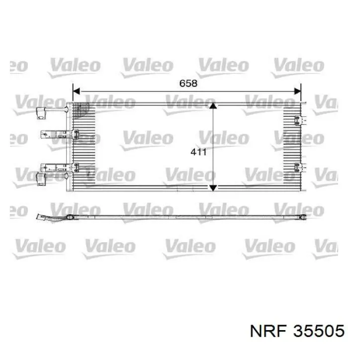35505 NRF радіатор кондиціонера