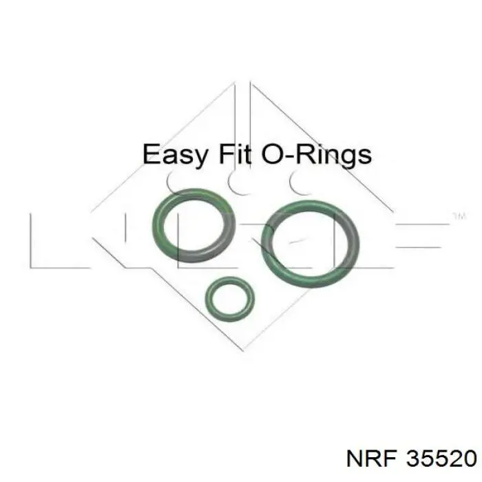 Радіатор кондиціонера 35520 NRF