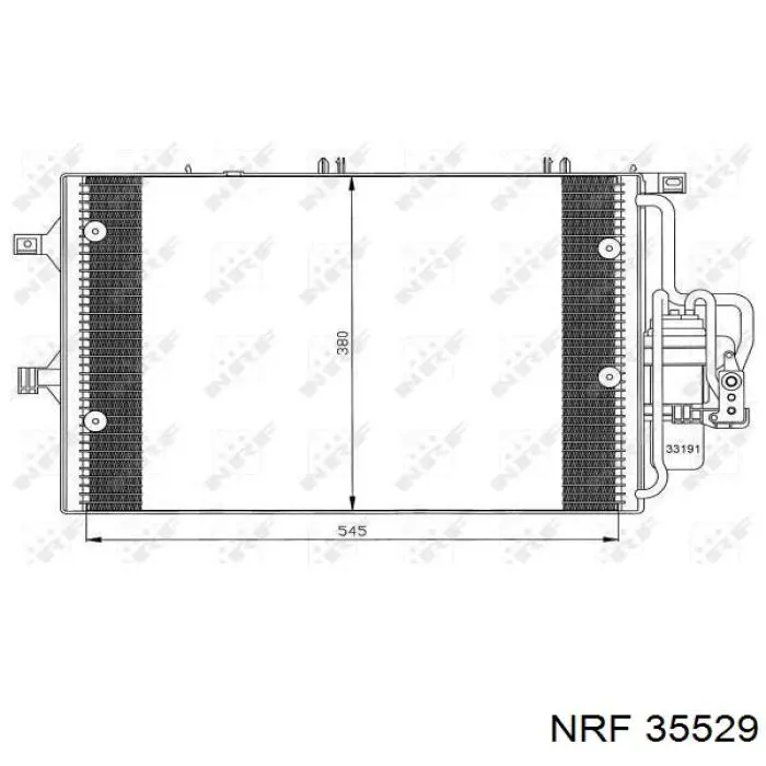 35529 NRF радіатор кондиціонера