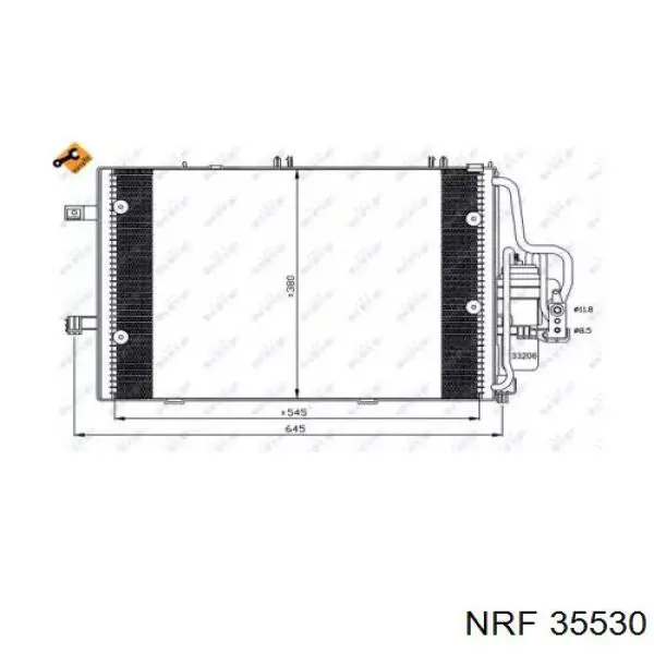 35530 NRF радіатор кондиціонера