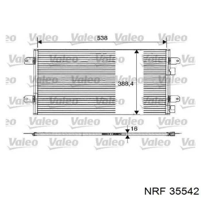 Конденсатор кондиціонера NRF 35542 ціна, від 73.15 USD
