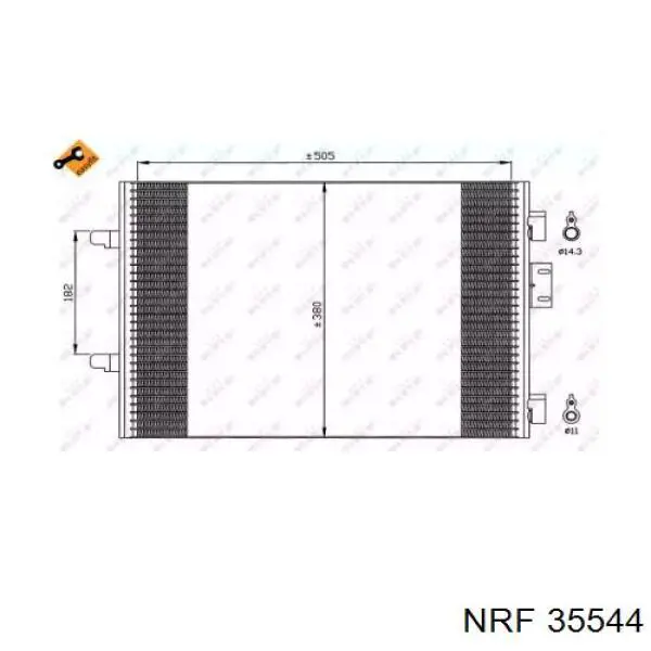 Радіатор охолодження кондиціонера NRF 35544