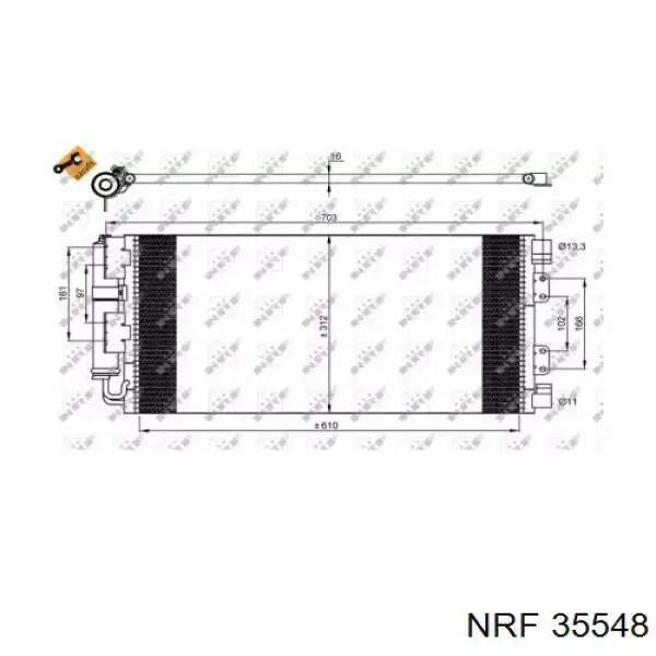 Конденсатор кондиціонера Ford 4558527 ціна, від 86.46 USD