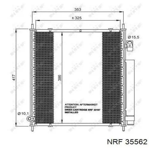 Конденсатор кондиціонера VALEO 812719 ціна, від 70.32 USD
