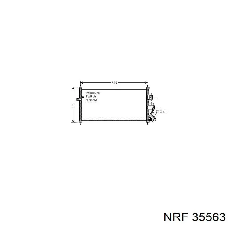 Конденсатор кондиціонера NRF 35563 ціна, від 66.43 USD