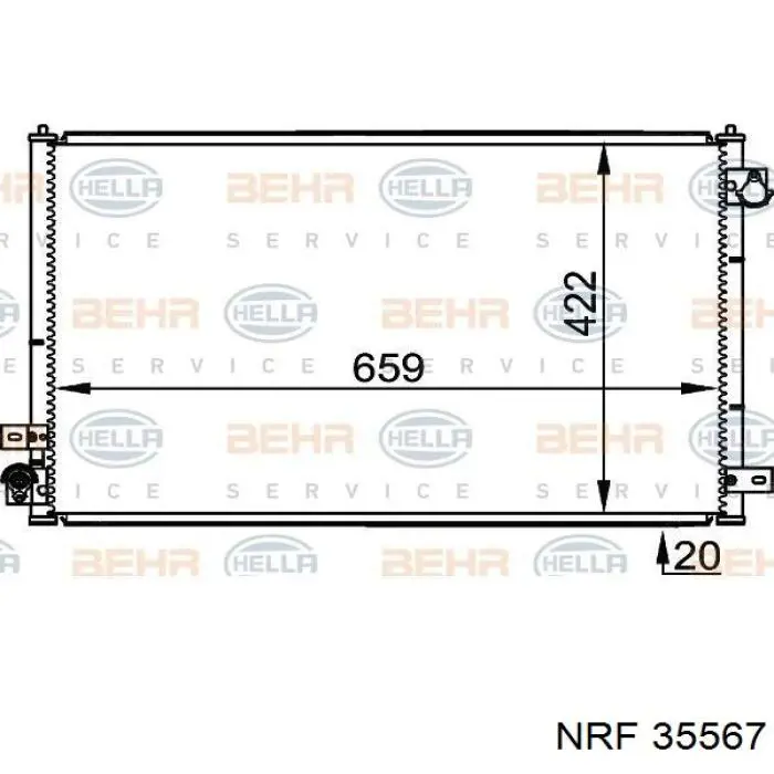 Конденсатор кондиціонера NRF 35567 ціна, від 72.86 USD