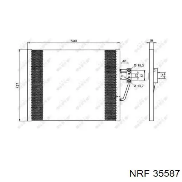 35587 NRF радіатор кондиціонера