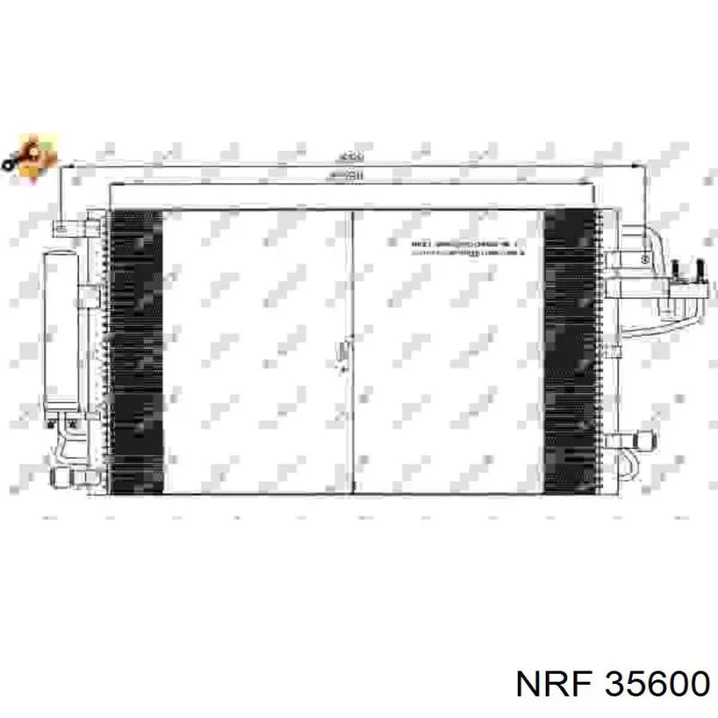 35600 NRF радіатор кондиціонера