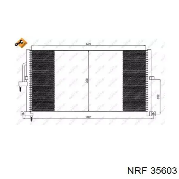 35603 NRF радіатор кондиціонера