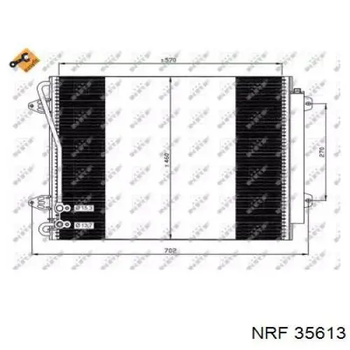 Купити 35613 NRF Радіатор системи охолодження кондиціонера