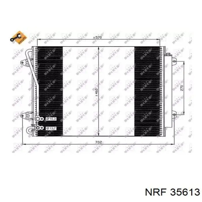 35613 NRF радіатор кондиціонера