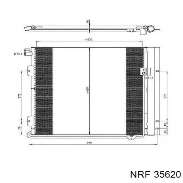 Конденсатор кондиціонера NRF 35620 ціна, від 79.02 USD