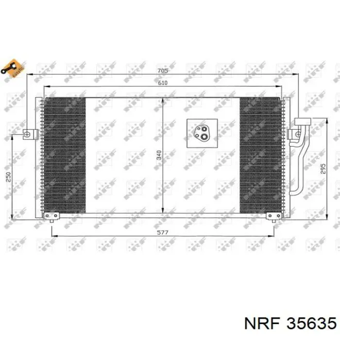 Конденсатор кондиціонера NRF 35635 ціна, від 69.84 USD