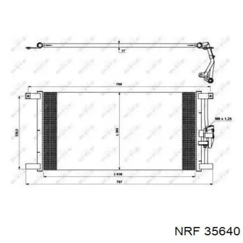 Конденсатор кондиціонера NRF 35640 ціна, від 117.24 USD