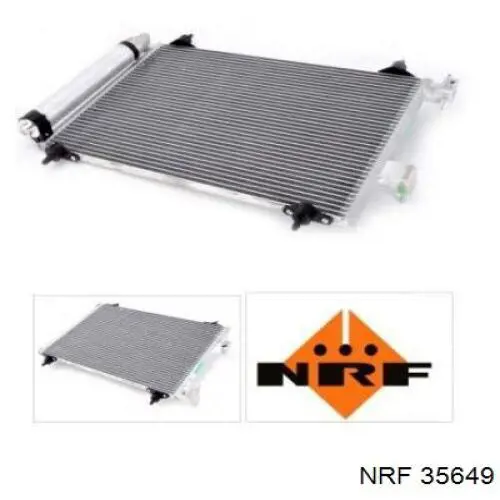 Радіатор кондиціонера 35649 NRF