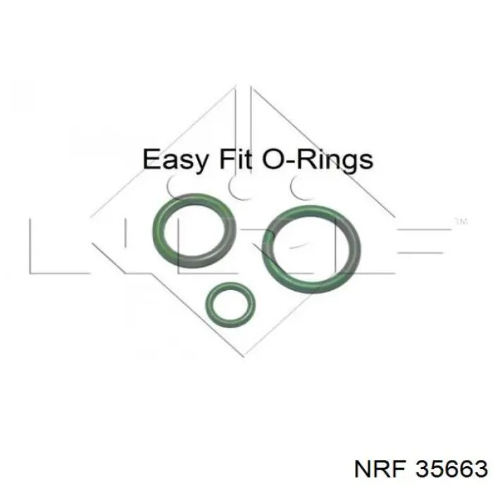 35663 NRF радіатор кондиціонера