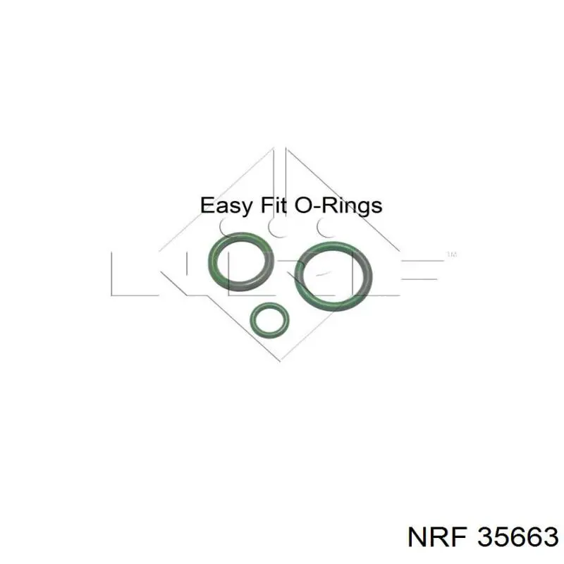Купити 35663 NRF Радіатор системи охолодження кондиціонера
