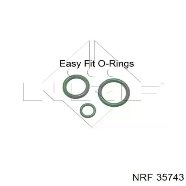 Радіатор кондиціонера 35743 NRF