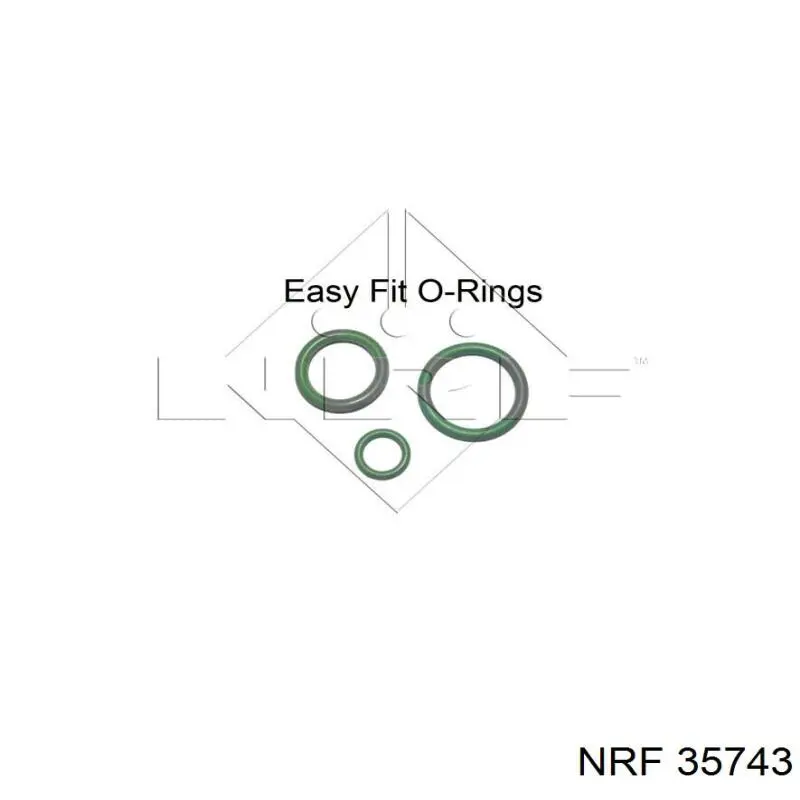 35743 NRF радіатор кондиціонера