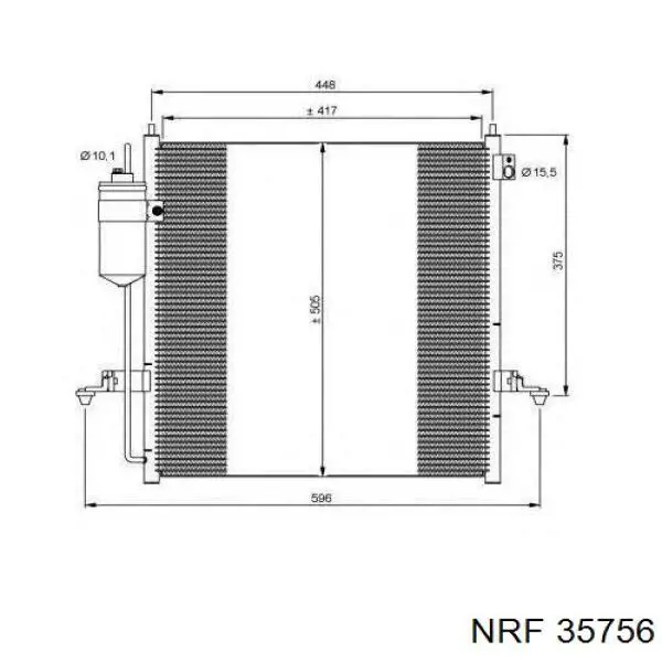 MR360415 China радіатор кондиціонера
