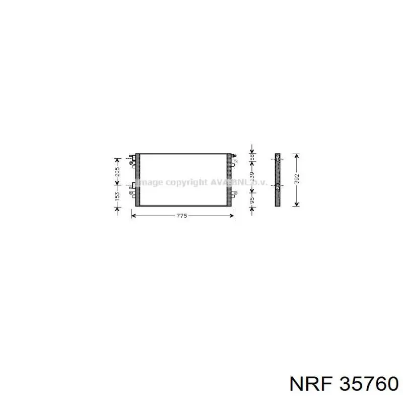 Конденсатор кондиціонера Renault (RVI) 8200332852C ціна, від 98.50 USD