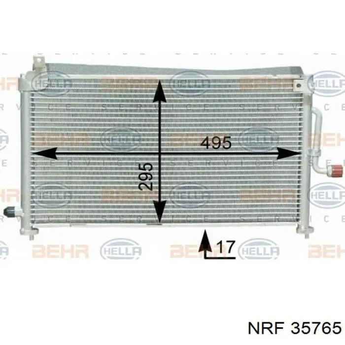 Конденсатор кондиціонера NRF 35765 ціна, від 60.61 USD