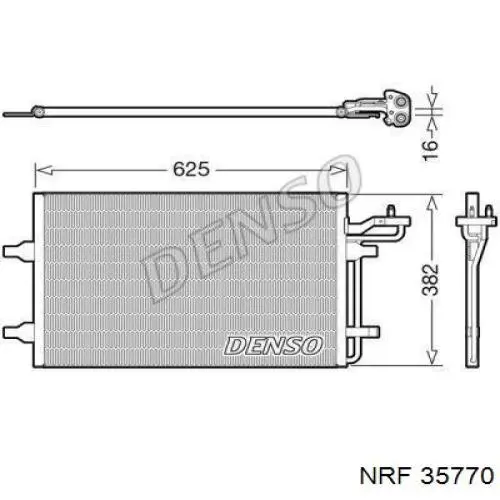 Радіатор охолодження кондиціонера Denso DCN33009
