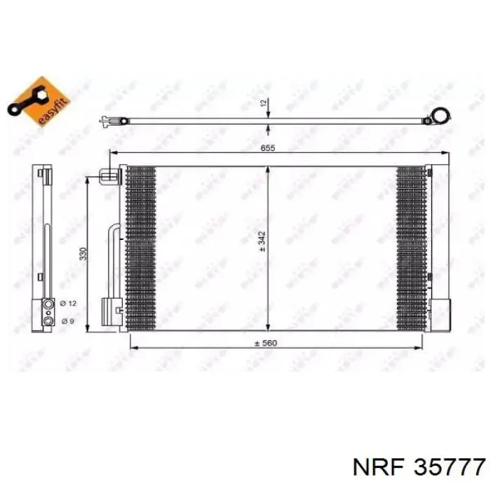 35777 NRF радіатор кондиціонера