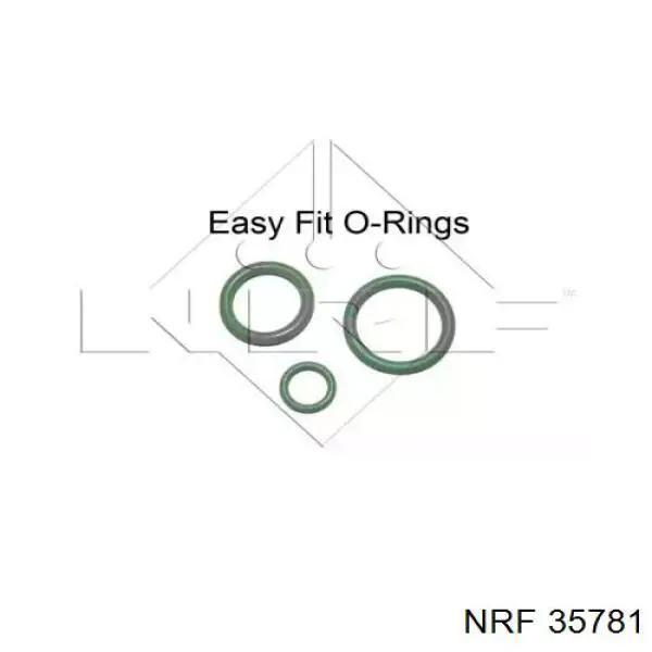 Радіатор кондиціонера 35781 NRF