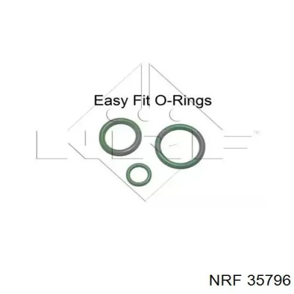 Радіатор кондиціонера 35796 NRF