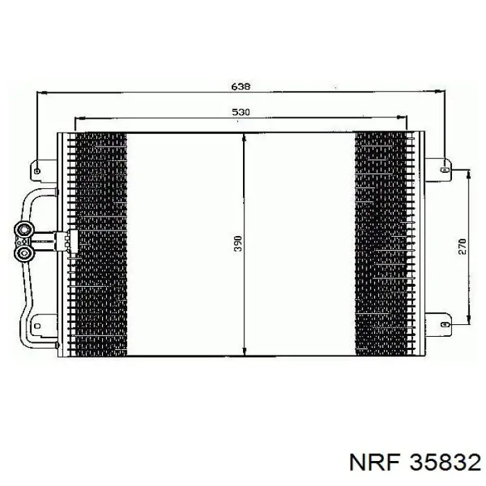 35832 NRF радіатор кондиціонера