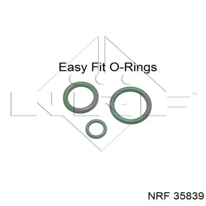 Радіатор кондиціонера 35839 NRF