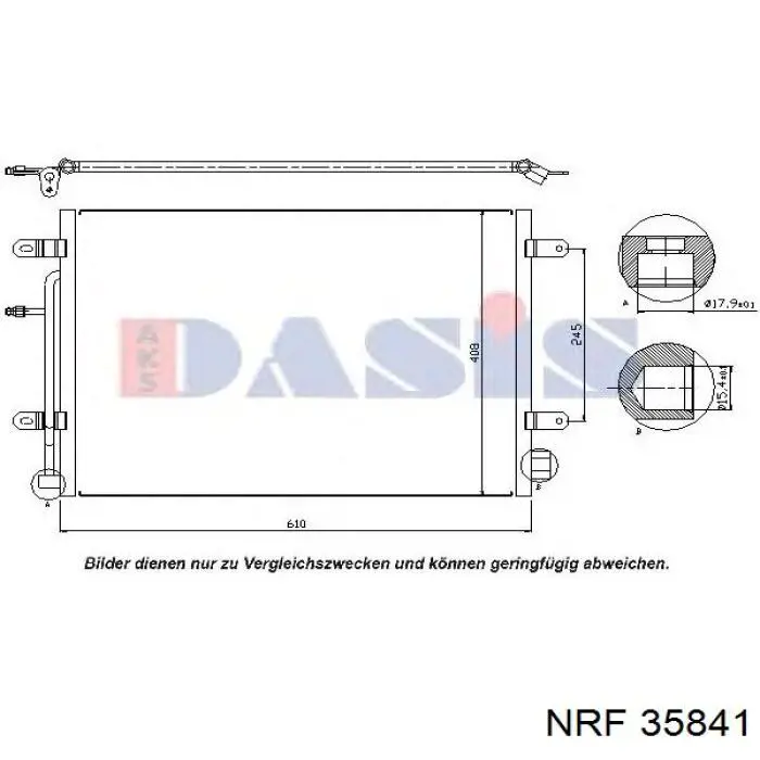 Конденсатор кондиціонера NRF 35841 ціна, від 92.11 USD