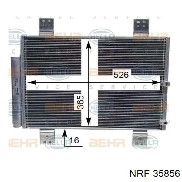Конденсатор кондиціонера NRF 35856 ціна, від 97.51 USD