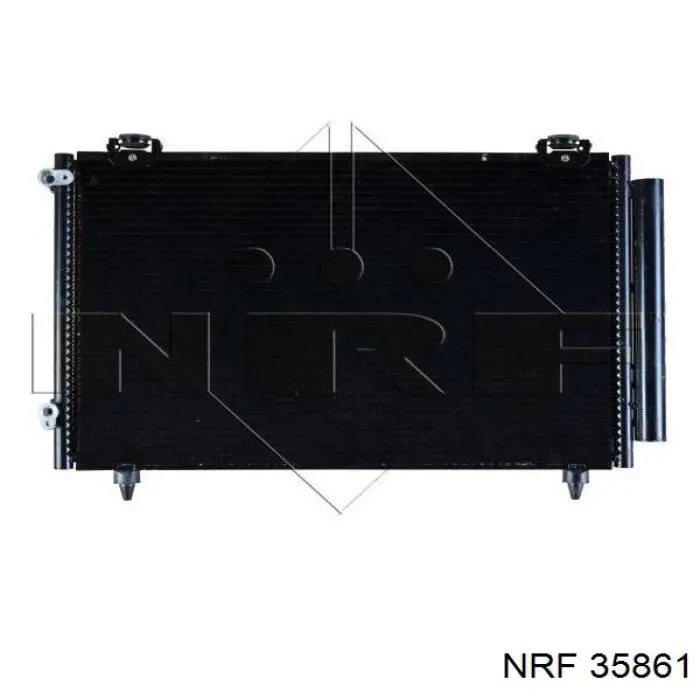 Купити 35861 NRF Радіатор системи охолодження кондиціонера
