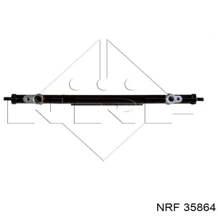 35864 NRF радіатор кондиціонера