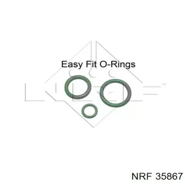 35867 NRF радіатор кондиціонера