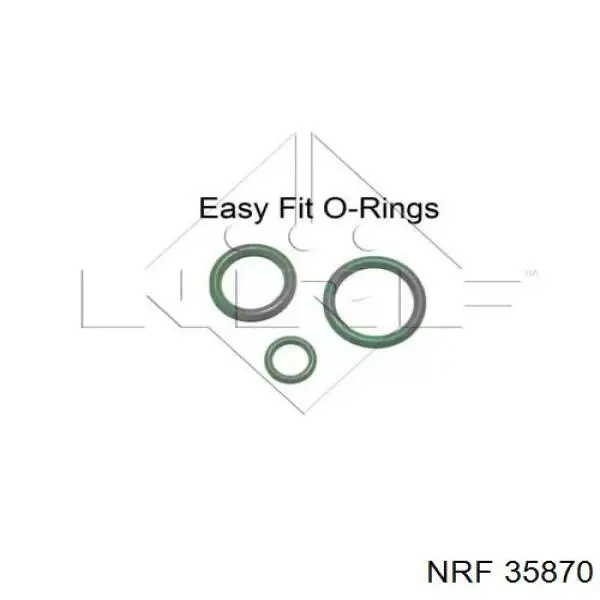 35870 NRF радіатор кондиціонера