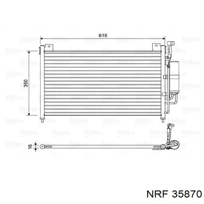 Купити DF7161480C Mazda Радіатор системи охолодження кондиціонера