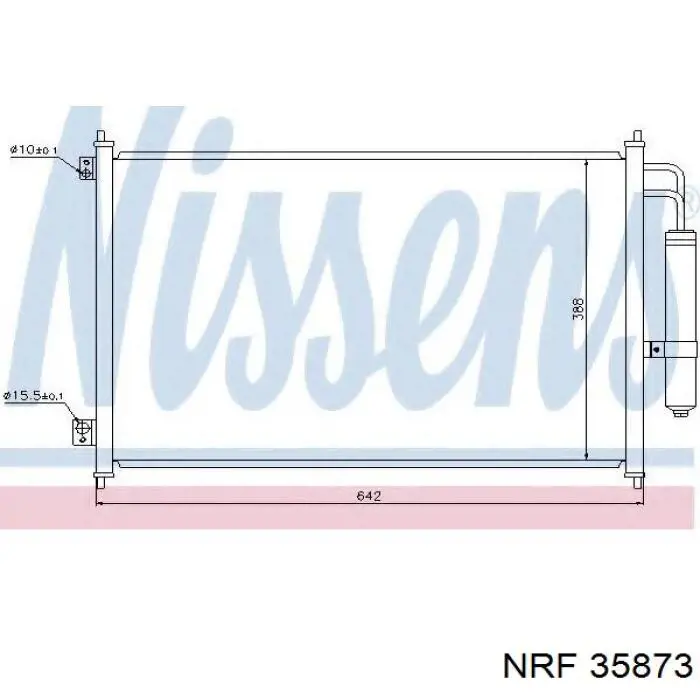 Радіатор кондиціонера Nissan X-Trail (T31) (Нісан Ікстрейл)