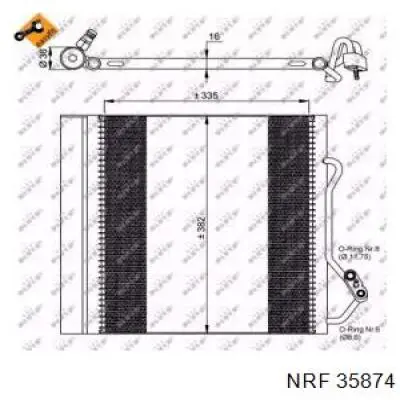 35874 NRF радіатор кондиціонера