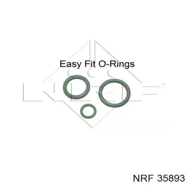 Радіатор кондиціонера 35893 NRF