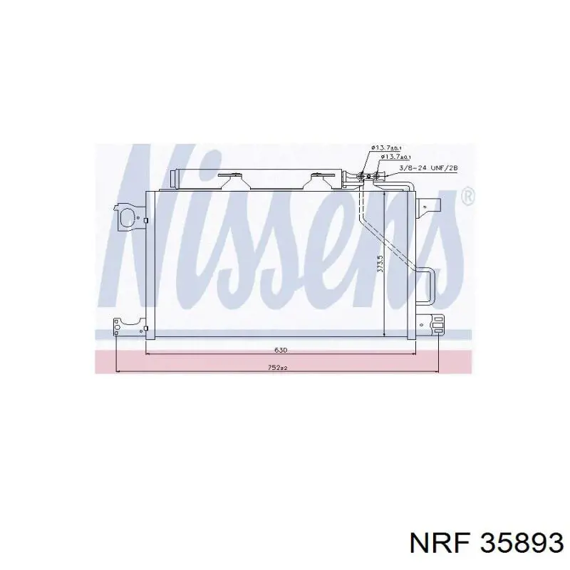 Конденсатор кондиціонера NRF 35893 ціна, від 152.34 USD
