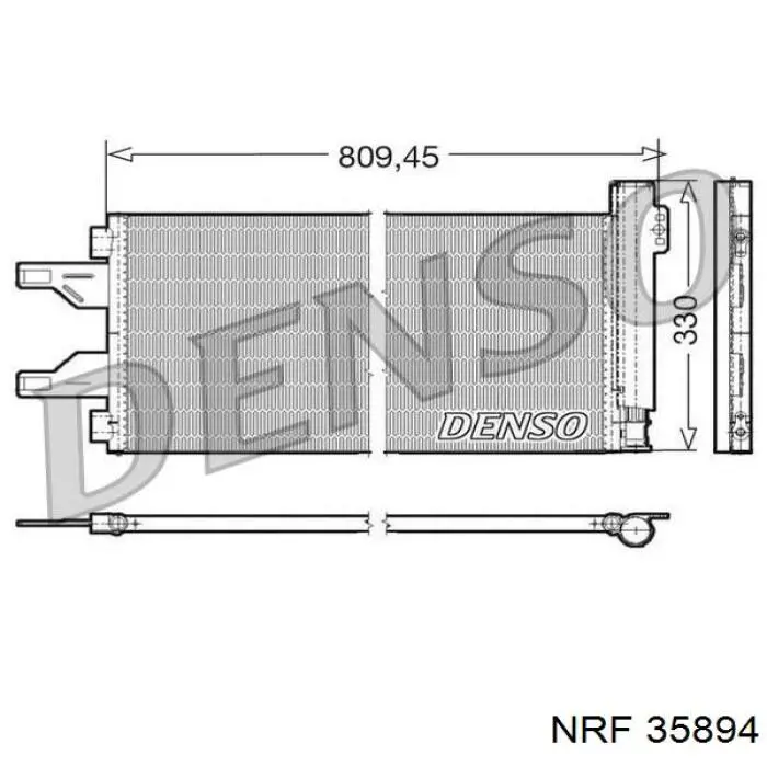1343785080 Peugeot/Citroen Конденсатор