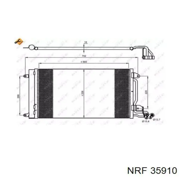 Конденсатор кондиціонера NRF 35910 ціна, від 77.02 USD