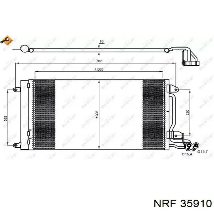 Радіатор кондиціонера 35910 NRF