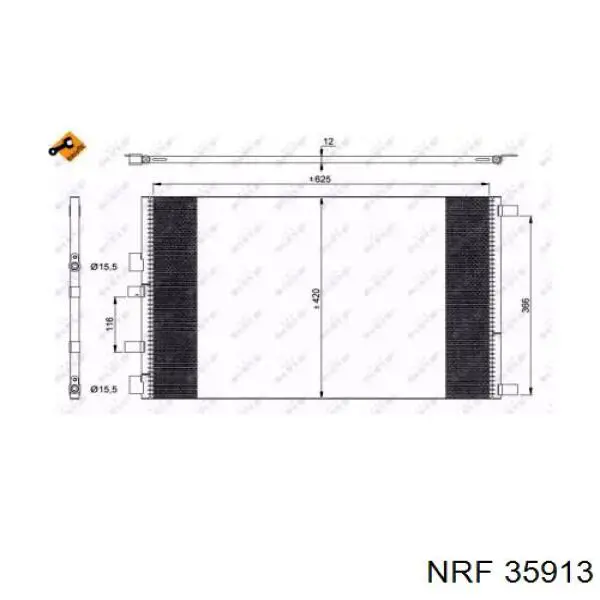 Конденсатор кондиціонера NRF 35913 ціна, від 100.73 USD