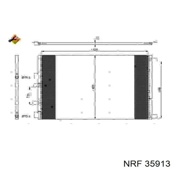 Радіатор охолодження кондиціонера NRF 35913