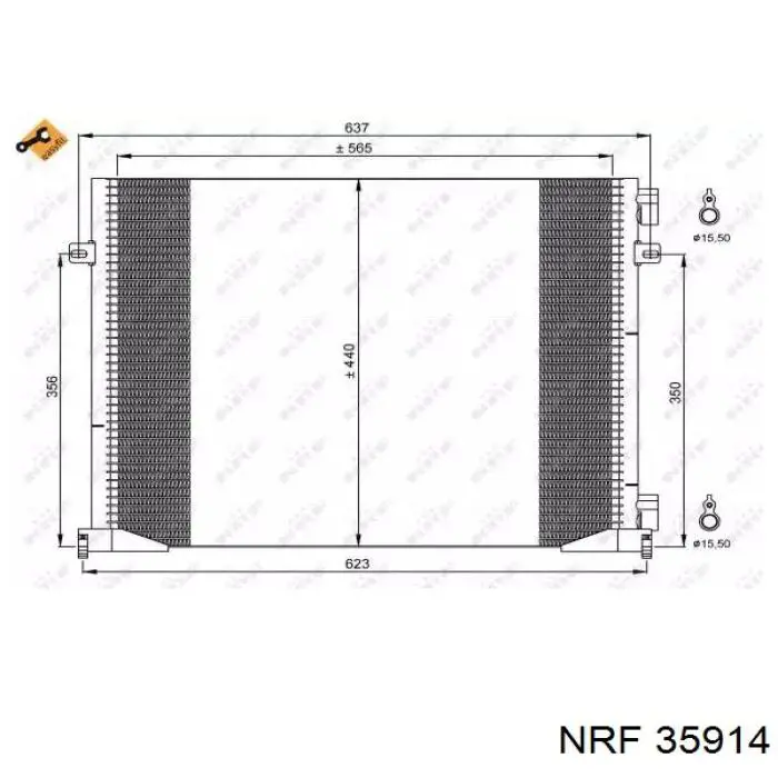 35914 NRF радіатор кондиціонера