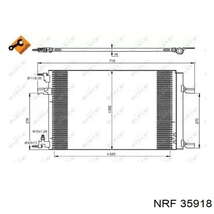 Радіатор кондиціонера RC940134 Signeda